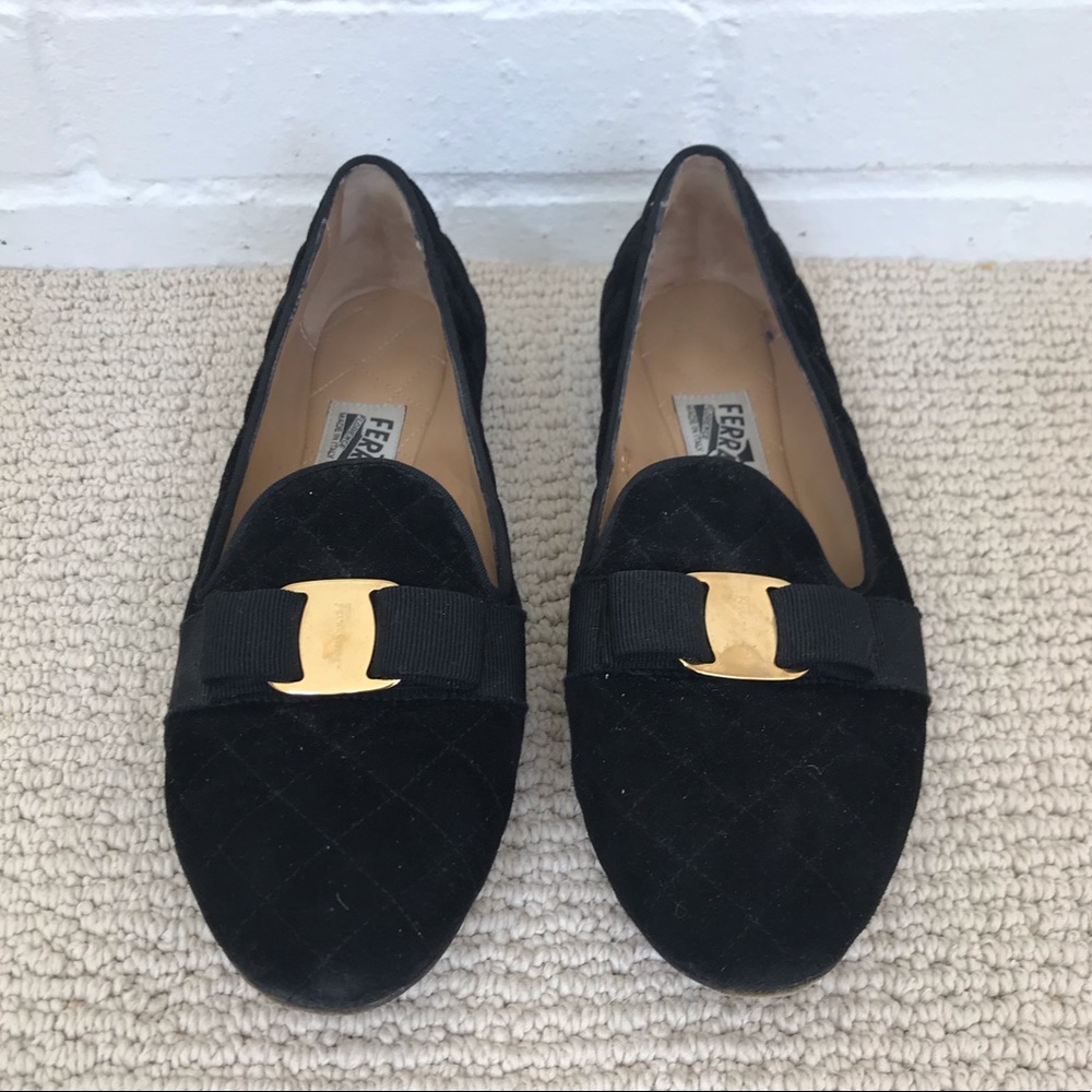 Scotty Black Quilted Smoking Slipper Loafer